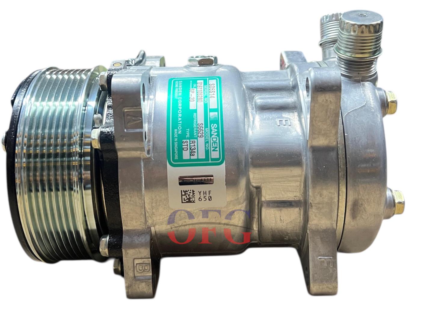 Sanden 5H14 12V 8PK Orjinal Klima Kompresörü